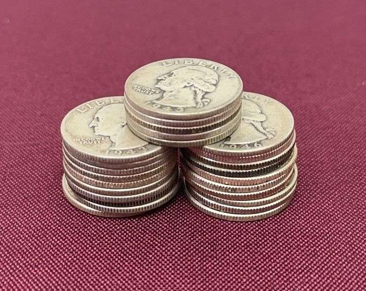 (25) Silver Quarter Dollars image