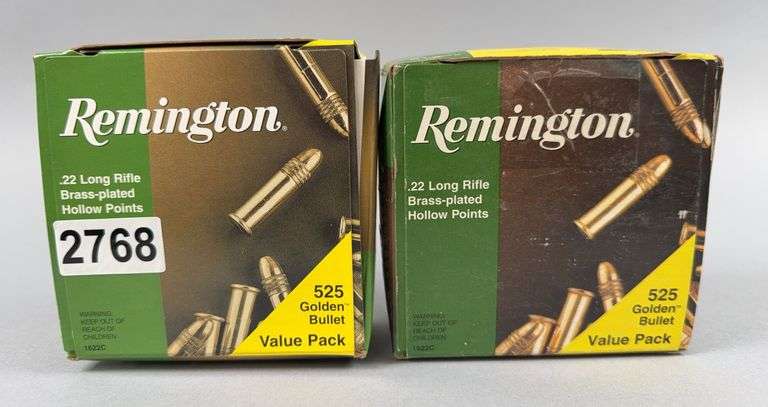 Remington .22 Cal Long Rifle Brass Plated Hollow Point, 1050 Count image
