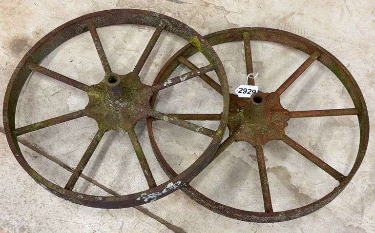 Pair of 16” steel wheels image