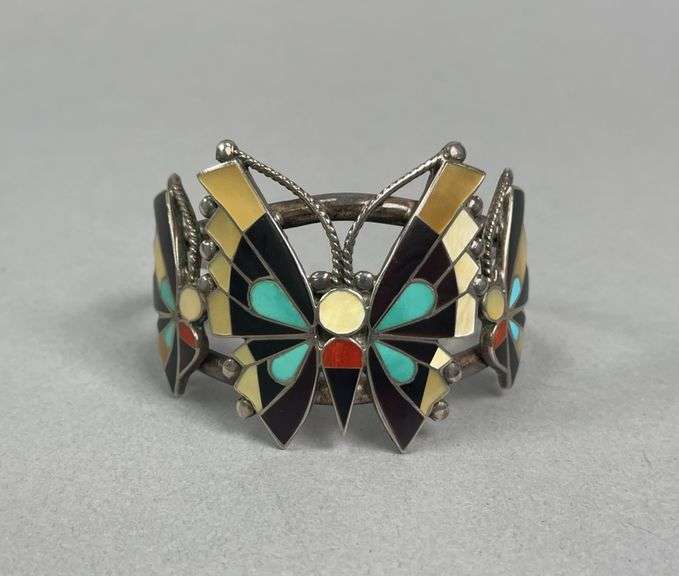 Zuni Butterfly Cuff Bracelet image