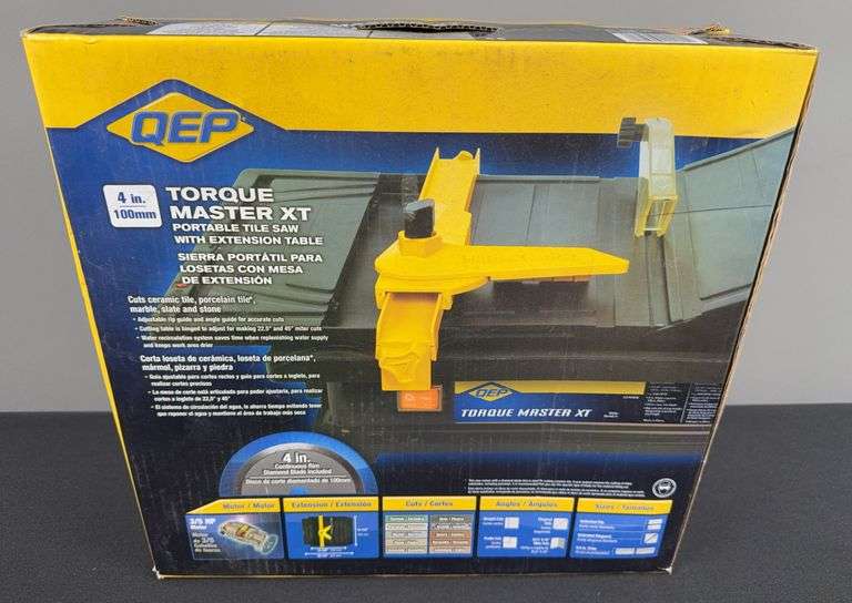 QEP Torque Master XT Portabke Tile Saw With Extension Table image