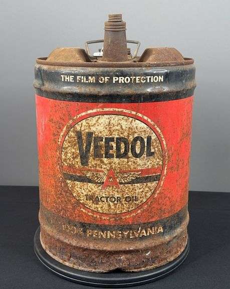 Veedol Flying A Logo Tractor Oil Can image