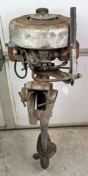 Unmarked Vintage Outboard Boat Motor image