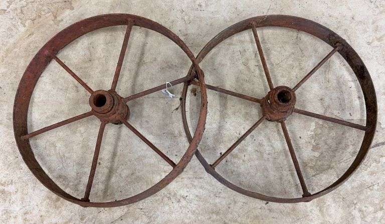 Pair of 16” steel wheels image