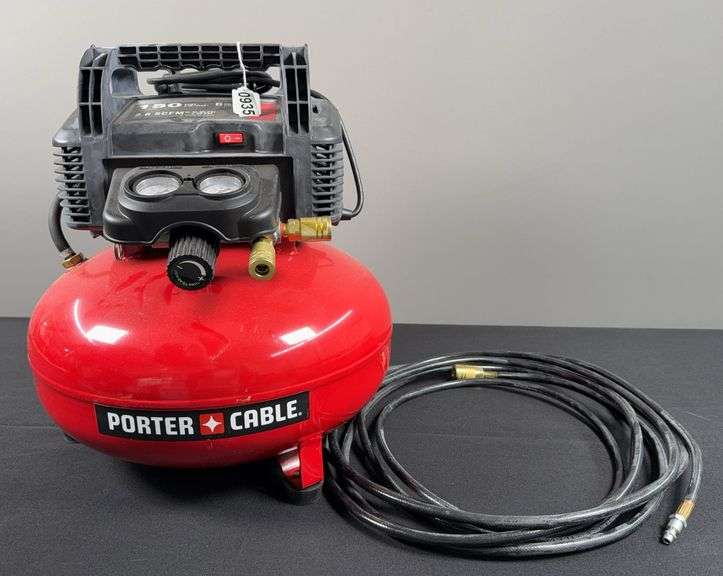 Porter Cable 150 PSI 6 Gal. Pancake Air Compressor & Air Hose image