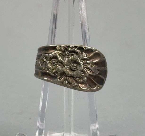 Silver Spoon Ring Size 13 image