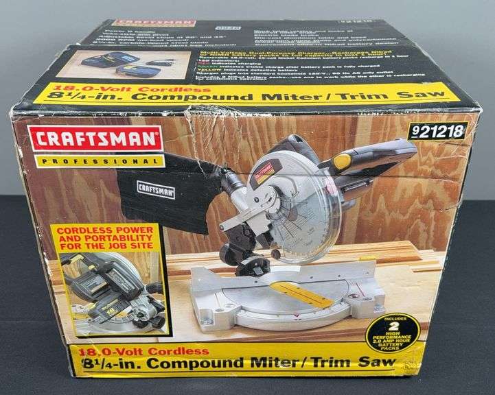 Craftsman 18 Volt Cordless 8-14” Compound Miter/Trim Saw image