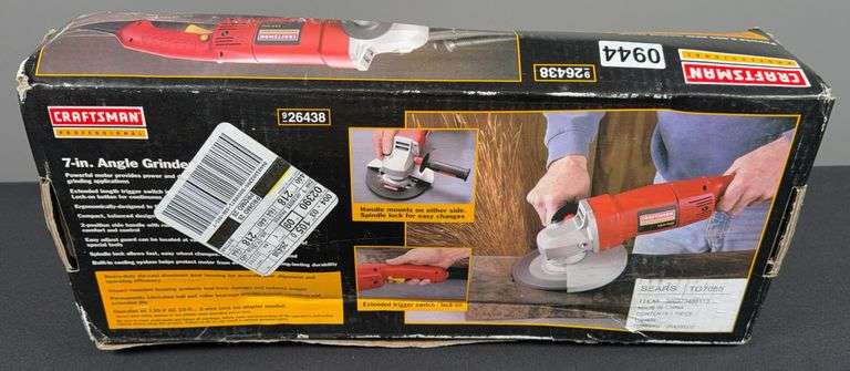 Craftsman 7” 13 AMP Angle Grinder image