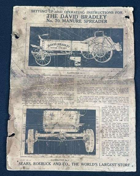 The David Bradley No.70 Manure Spreader Booklet image
