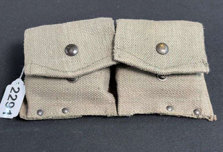 (2) French MAS 49/56 7.5mm 10 Rnd Mags & Mag Holder image