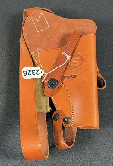 BOYT USMC 1944 Leather Pistol Belt Holster image
