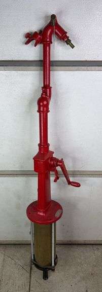 Phillips Pump & Tank Co. Cincinnati, Ohio Painted Red Pump image