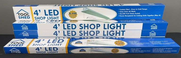 (5) 4’ LED Shop Lights image