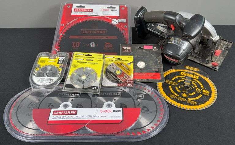 Craftsman Circular Saw & Assorted Saw Blades image