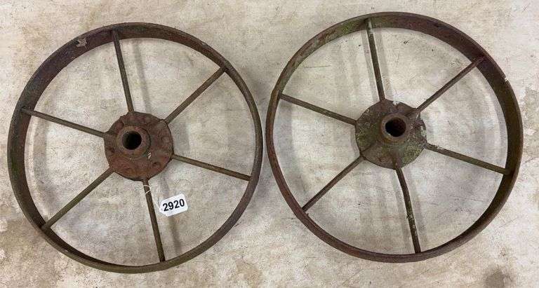 Pair of 15” steel wheels image