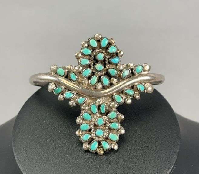 Stamped "JJ Gasper" Turquoise Bracelet image