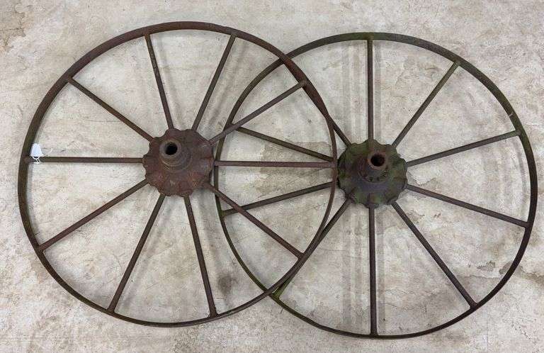 Pair of 26” steel wheels image