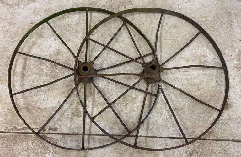 Pair of Matching Steel Wheels image