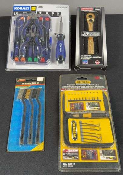 75th Anniversary Craftsman Ratchet, Cobalt 13pc Tool Set, & Misc. image