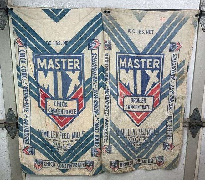 (2) Master Mix Chicken Feed Sacks image
