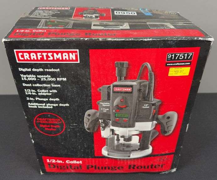 Craftsman 1/2” Collet Digital Plunge Router image