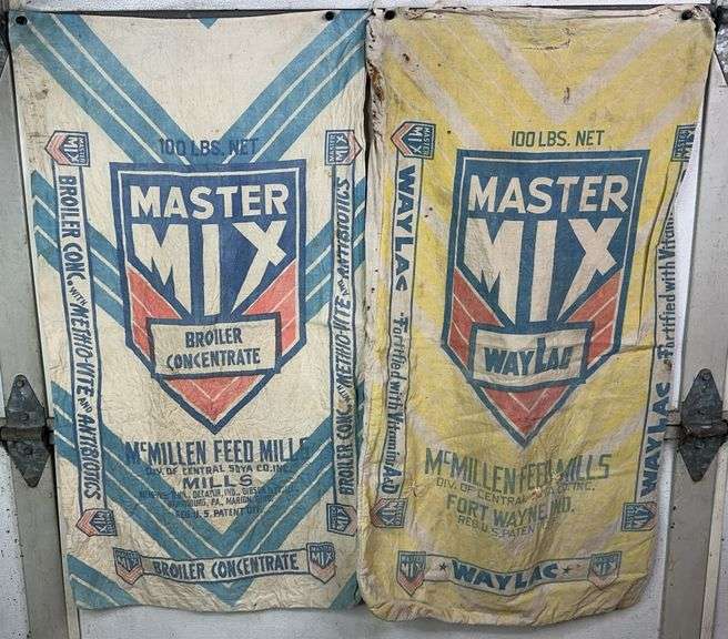 (2) Master Mix Chicken Feed Sacks image