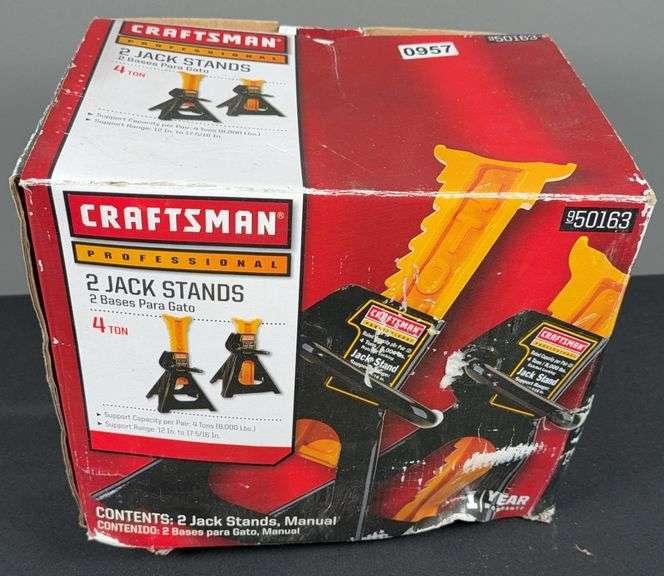 Pair of 4 Ton Craftsman Jack Stands image