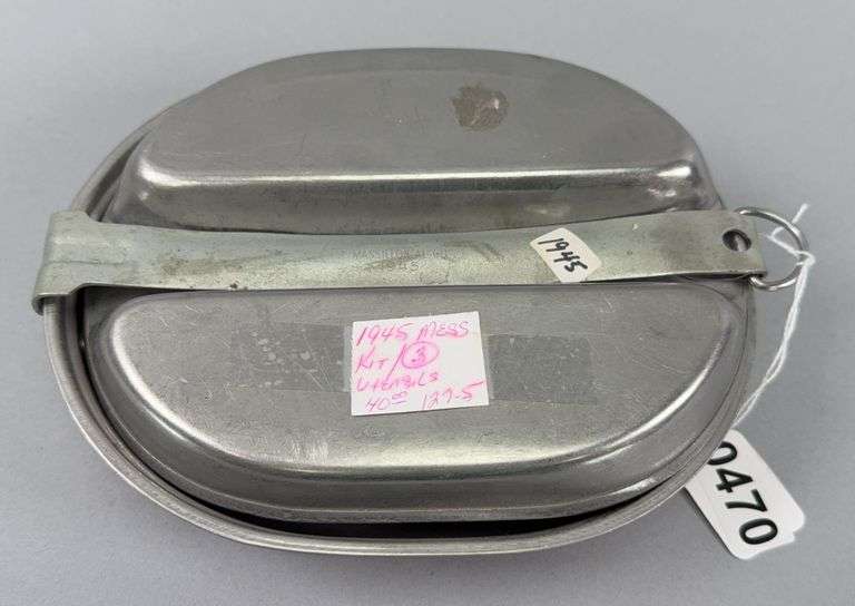 1945 Mess Kit with Three Utensils U.S. Massillon AL Co. image