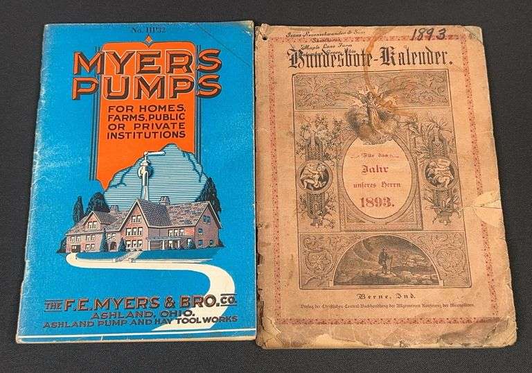 Meyers Pump Book & German Book from Berne, Indiana image