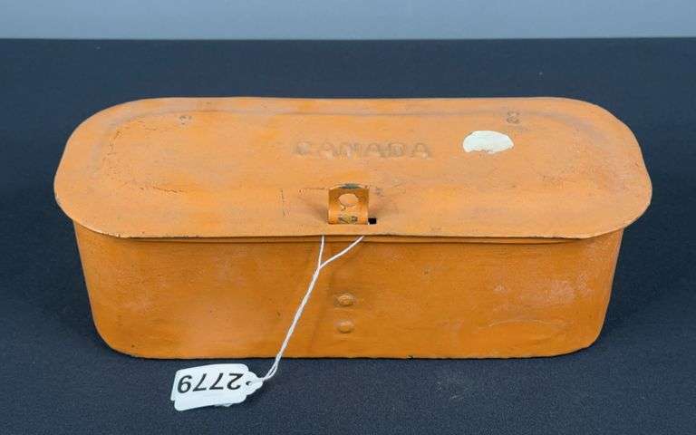 Orange “Canada” Metal Tool Box image