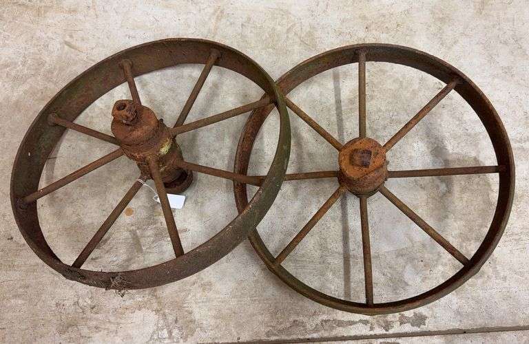 Pair of 16” steel wheels image