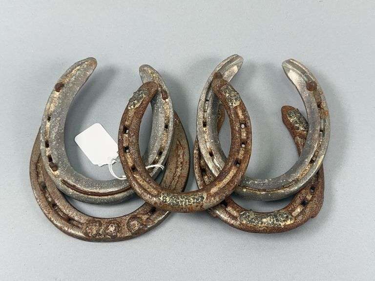 Five Vintage Horseshoes image