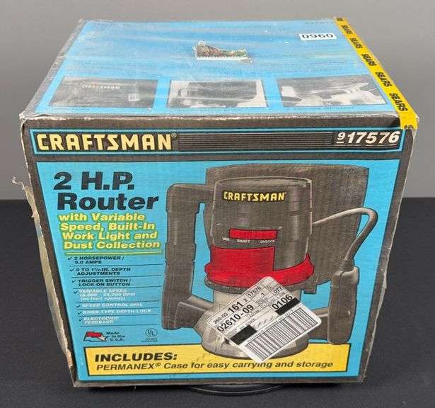 Craftsman 2 H.P. Variable Speed Router image