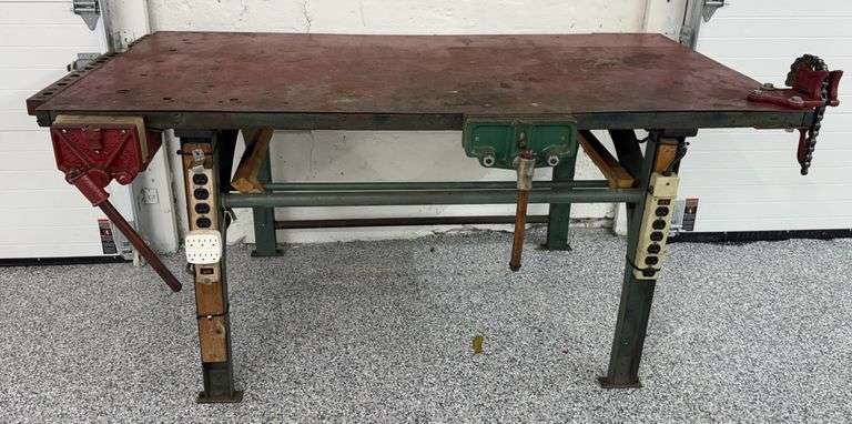 Work Bench w/ Pipe Vise & Material Vise image