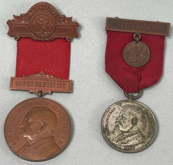 Pair of Pennsylvania Encampment Badges image