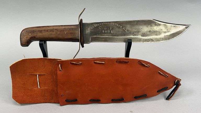 Reproduction Charleston Armory South Carolina C.S.A. 1861 Knife & Sheath image