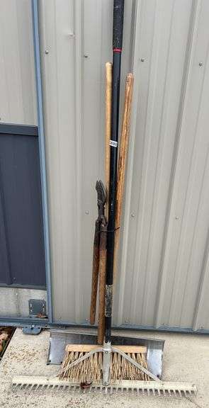 Sand Rake, Loppers, Snow Shovel & Broom image