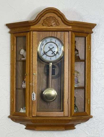 Wooden Wall Clock & Nick-Nack Display image