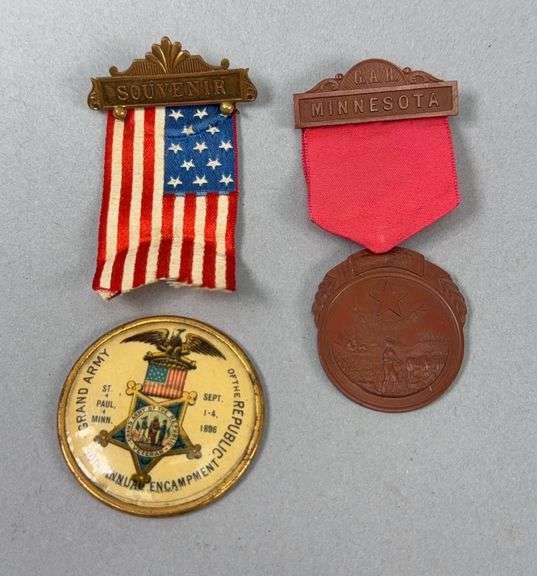 Two G.A.R. Minnesota Souvenir Medals image