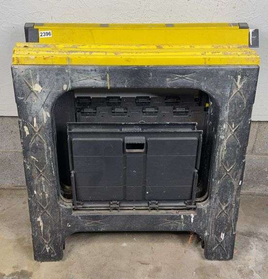 (4) Plastic Folding Saw Horses image