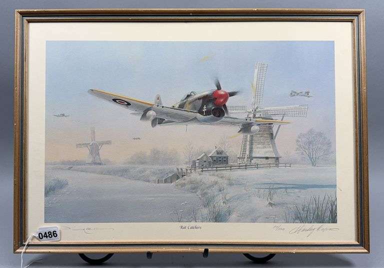 Signed Illustration of "Rat Catchers" Japanese Fighter Planes image