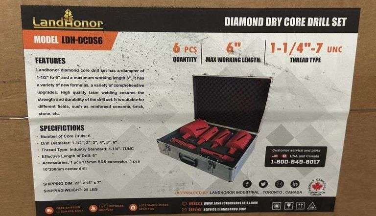 DIAMOND DRY CORE DRILL SET image