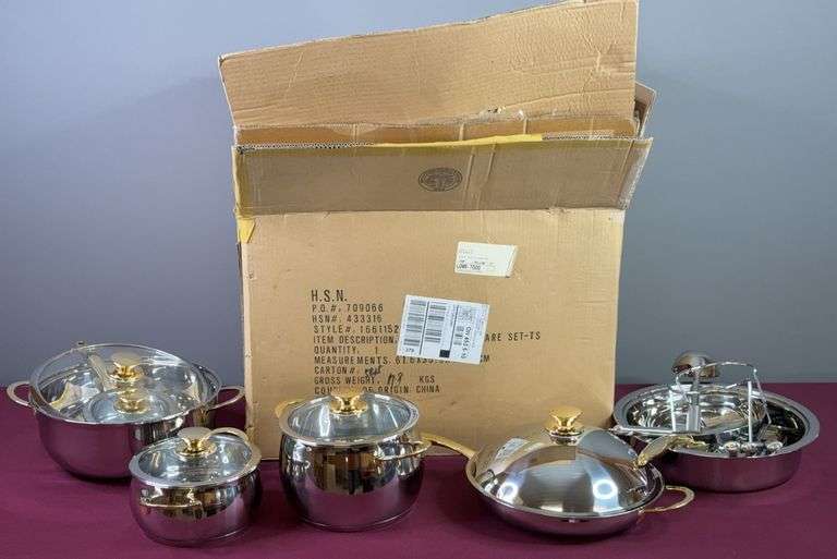 Large Cuisine Cookware Pots & Pans Kitchen Set image