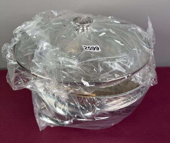 NIB Stainless Steel Wok image