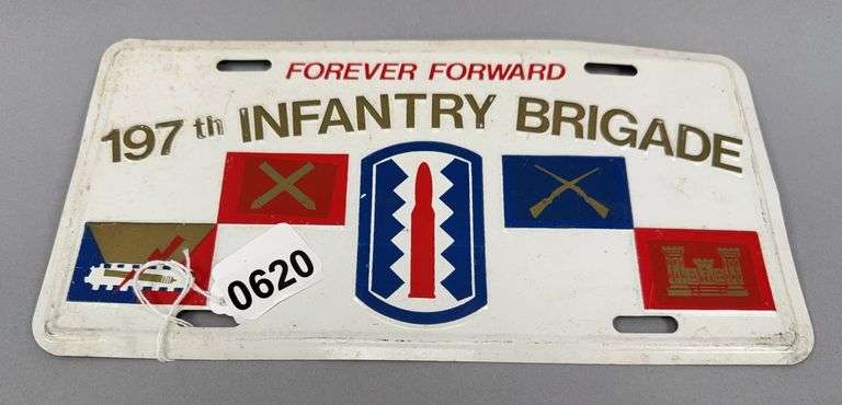 197th Infantry Brigade License Plate Forever Forward image