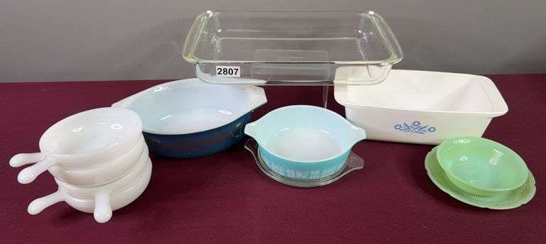Pyrex, Fire King, & Glas-Bake Bowls image