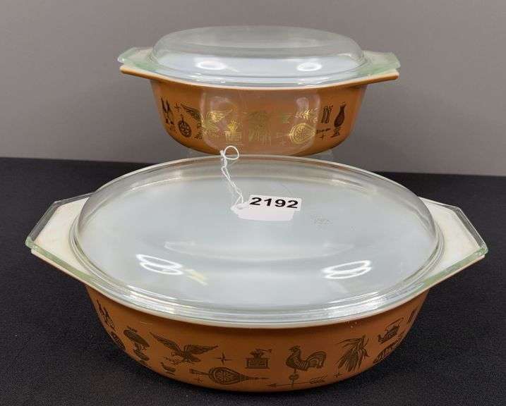 Pyrex Early American Design Casserole Dishes image