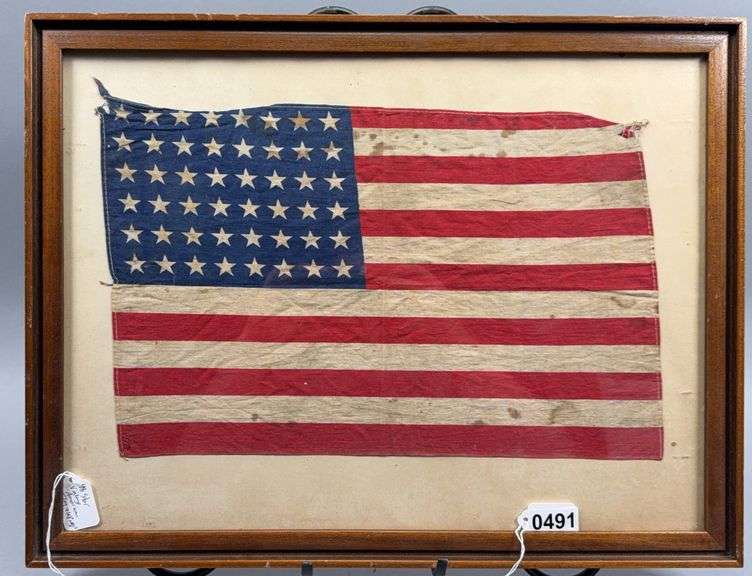 48-Star Vintage American Flag image