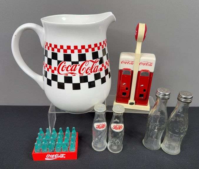 Coca-Cola Salt & Pepper Shakers & Pitcher image