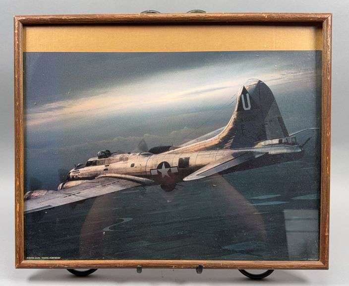 Two Boeing B-17G Flying Fortress Framed Photos image